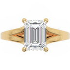 Inel de Logodnă Medici din Aur 18k cu Diamant Creat în Laborator Emerald de 1.5 ct din 18k Aur Galben - Castelo.ro