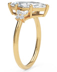 Inel de Logodnă Sandringham din Aur 14k cu Diamant Natural Marquise de 2 ct din 14k Aur Galben - Castelo.ro