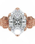 Inel de Logodnă Schönbrunn din Aur 14k cu Diamant Creat în Laborator Oval de 2 ct din 14k Aur Roz - Castelo.ro