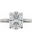 Inel de Logodnă Knightsbridge din Aur 18k cu Diamant Natural Oval de 1 ct din Platina - Castelo.ro