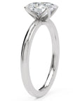 Inel de Logodnă Knightsbridge din Aur 18k cu Diamant Creat în Laborator Oval de 1 ct din Platina - Castelo.ro