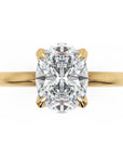Inel de Logodnă Knightsbridge din Aur 14k cu Diamant Creat în Laborator Oval de 1 ct din 14k Aur Galben - Castelo.ro