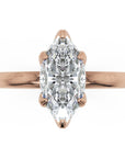 Inel de Logodnă Marylebone din Aur 18k cu Moissanite Marquise de 1.5 ct din 18k Aur Roz - Castelo.ro