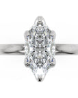 Inel de Logodnă Marylebone din Aur 14k cu Diamant Natural Marquise de 1.5 ct din 14k Aur Alb - Castelo.ro