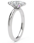 Inel de Logodnă Marylebone din Aur 14k cu Diamant Creat în Laborator Marquise de 1.5 ct din 14k Aur Alb - Castelo.ro