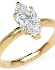 Inel de Logodnă Marylebone din Aur 14k cu Diamant Creat în Laborator Marquise de 1.5 ct din 14k Aur Galben - Castelo.ro