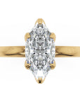 Inel de Logodnă Marylebone din Aur 14k cu Moissanite Marquise de 1.5 ct din 14k Aur Galben - Castelo.ro