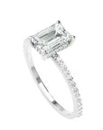 Mayfair EMERALD PAVE 1 ct WG video
