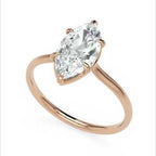 Inel de Logodnă din Aur 14k cu Diamant Marquise Creat în Laborator de 1.3 ct