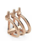 Inel Aurelia Chevron Minimalist din Aur 18k