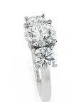 Inel de Logodnă Vicomtesse Élise cu Trei Diamante Naturale Rotunde de 2.41 ct