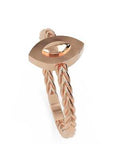 Inel Éléonore Marquise Minimalist din Aur 14k