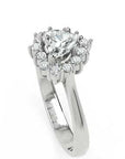 Inel de Logodnă Vintage Heart din Aur 14k cu Diamante Naturale de 0.65 ct
