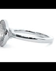Inel de Logodnă din Aur 14k cu Diamante Create în Laborator Brilliant Halo de 0.98 ct