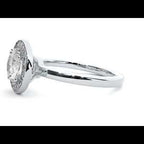 Inel de Logodnă din Aur 14k cu Diamante Create în Laborator Brilliant Halo de 0.98 ct