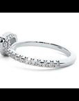 Inel de Logodnă Legacy cu Moissanite Halo Pavé de 1.17 ct