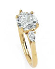 Inel de Logodnă L'Amour cu Trei Moissanite de 1.7 ct