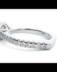 Inel de Logodnă din Aur 14k cu Diamante Create în Laborator Brilliant Halo Pavé de 1.30 ct