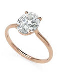 Inel de Logodnă din Aur 14k cu Moissanite Oval Solitaire de 1.6 ct