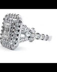 Inel de Logodnă din Aur 14k cu Diamante Naturale Halo Grande Etern Pavé de 1.47 ct