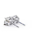 Cercei Stud Imperial din Aur 14k cu Diamante Create în Laborator Tăietură Cushion Square de 2.3 ct