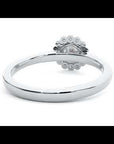 Inel de Logodnă cu Diamante Naturale Halo Etern în Crescendo de 0.60 ct