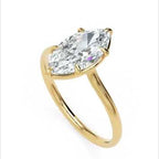 Inel de Logodnă din Aur 14k cu Diamant Marquise Creat în Laborator de 1.3 ct