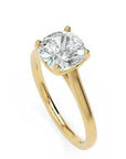 Inel de Logodnă Duchesse Céleste din Aur 14k cu Moissanite Cushion de 1.53 ct