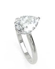 Inel de Logodnă Solitaire din Aur 18k cu Diamant Natural Pară de 1.87 ct