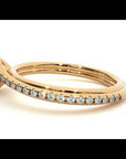 Inel de Logodnă din Aur 14k cu Diamante Create în Laborator Pavé în Spirală de 0.88 ct