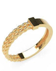 Inel Victoire Tressé Minimalist din Aur 14k