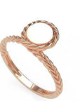 Inel Élodie Tressé Minimalist din Aur 14k