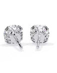 Cercei Stud Excalibur din Aur 14k cu Moissanite Tăietură Briliant de 2.5 ct