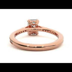 Inel de Logodnă Pavé din Aur 14k cu Moissanite Tăietură Emerald de 1.45 ct
