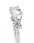 Inel de Logodnă Forever Heart din Aur 14k cu Trei Moissanite de 2.4 ct
