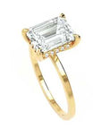 Inel de Logodnă Rachelle din Aur 18k cu Diamant Natural Emerald de 2 ct
