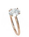 Inel de Logodnă Enigma din Aur 14k cu Moissanite Solitaire Oval de 0.8 ct