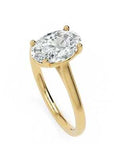 Inel de Logodnă Duchesse Éléonore din Aur 14k cu Moissanite Oval de 1.45 ct