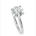 Inel de Logodnă din Aur 14k cu Moissanite Solitaire Rotund de 1.5 ct