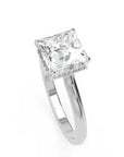 Inel de Logodnă Solitaire din Aur 14k cu Diamant Natural Princess de 2.15 ct