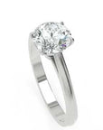 Inel de Logodnă Solitaire Rotund din Aur 14k cu Diamant Creat în Laborator de 1.3 ct