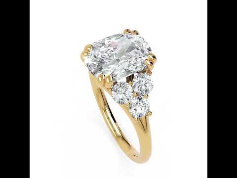 Romanov Cushion 3 ct YG video