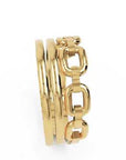 Inel Céleste Tressé Minimalist din Aur 14k