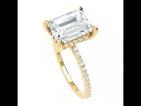Mayfair EMERALD PAVE 3 ct YG video