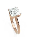 Inel de Logodnă Solitaire din Aur 14k cu Diamant Natural Princess de 2.15 ct