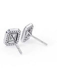 Cercei Stud Radiant Eiffel din Aur 14k cu Moissanite de 0.95 ct