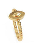 Inel Éléonore Marquise Minimalist din Aur 14k