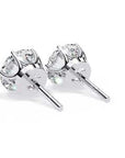 Cercei Stud Majestic cu Moissanite Tăietură Briliant de 2.5 ct