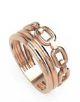 Inel Céleste Tressé Minimalist din Aur 14k
