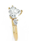 Inel de Logodnă Eternal Heart cu Trei Diamante Create în Laborator de 1.7 ct